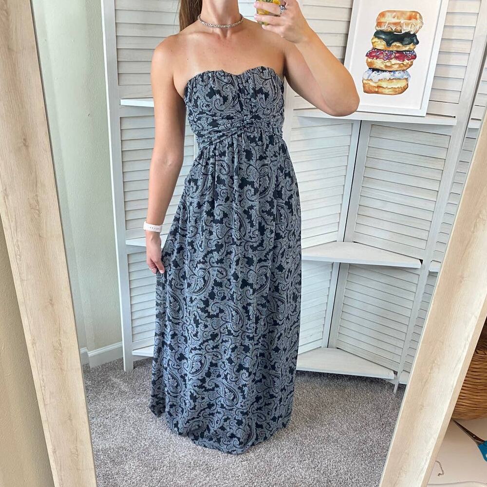 Jessica Simpson strapless maternity maxi dress - Picture 3 of 14